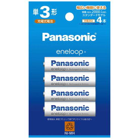 パナソニック　Panasonic　単3形ニッケル水素電池 / エネループ スタンダードモデル 4本パック　BK-3MCDK/4H