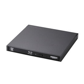 エレコム　ELECOM　外付け ブルーレイドライブ UHD BD対応 薄型 コンパクト ブラック　LBD-PWB6U3CSBK