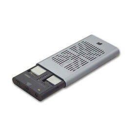 ラトックシステム　USB3.2 Gen2x2 M.2 SSDケース(クローン機能搭載・NVMe 2台用) ［M.2対応 /NVMe /2台］　RS-ECM2-U32C
