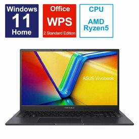 ASUS エイスース　ノートパソコン Vivobook 15X OLED [15.6型 /Windows11 Home /AMD Ryzen 5 /メモリ：16GB /SSD：512GB /WPS Office /2023年4月モデル] インディーブラック 　M3504YA-L1151W