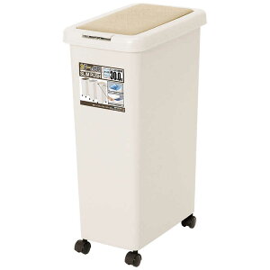 サンコープラスチック スリムプッシュ 30L ライトベージュ 03217