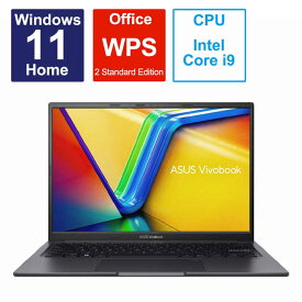 ASUS エイスース　ノートパソコン Vivobook 14X [14.0型 /Windows11 Home /intel Core i9 /メモリ：16GB /SSD：512GB /WPS Office /2023年5月モデル] インディーブラック 　K3405VC-NZ140W