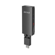 BUFFALO　［11ac/n/a/g/b 866Mbps対応 LAN端子用WiFiアダプター］ AirStation ブラック ［WiFi 5(ac)］　…