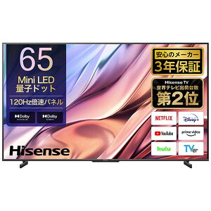 nCZX@Mini LED ter [ 65V^ / 4K`[i[ ]@65U8KiWݒuj