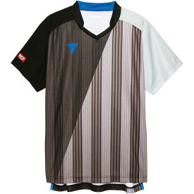 VICTAS　卓球用ゲームシャツ 男女兼用 ユニセックス (2XSサイズ) ブラック　031466