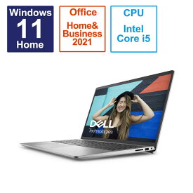 DELL　デル　ノートパソコン Inspiron 15 3520 [15.6型 /Windows11 Home /intel Core i5 /メモリ：8GB /SSD：512GB /Office HomeandBusiness /2023年夏モデル] プラチナシルバー　NI345-DNHBSC