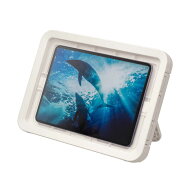 RHYTHM リズム　タブレット防水ケース 防水IPX7相当 お風呂OK 角度調節可能な収納スタンド 壁掛け背面マ…