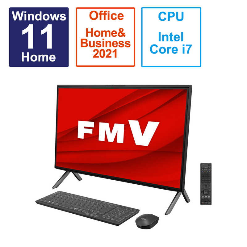 <br>富士通　FUJITSU　ノートパソコン FMV ESPRIMO FH90 H2 ブラック ［27型  intel Core i7  メモリ：16GB  HDD：1TB  SSD：512GB］　FMVF90H2B