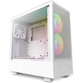 NZXT　H5 FLOW RGB ホワイト ATX microATX miniITX 対応 ミドルタワーケース　CCH51FWR1