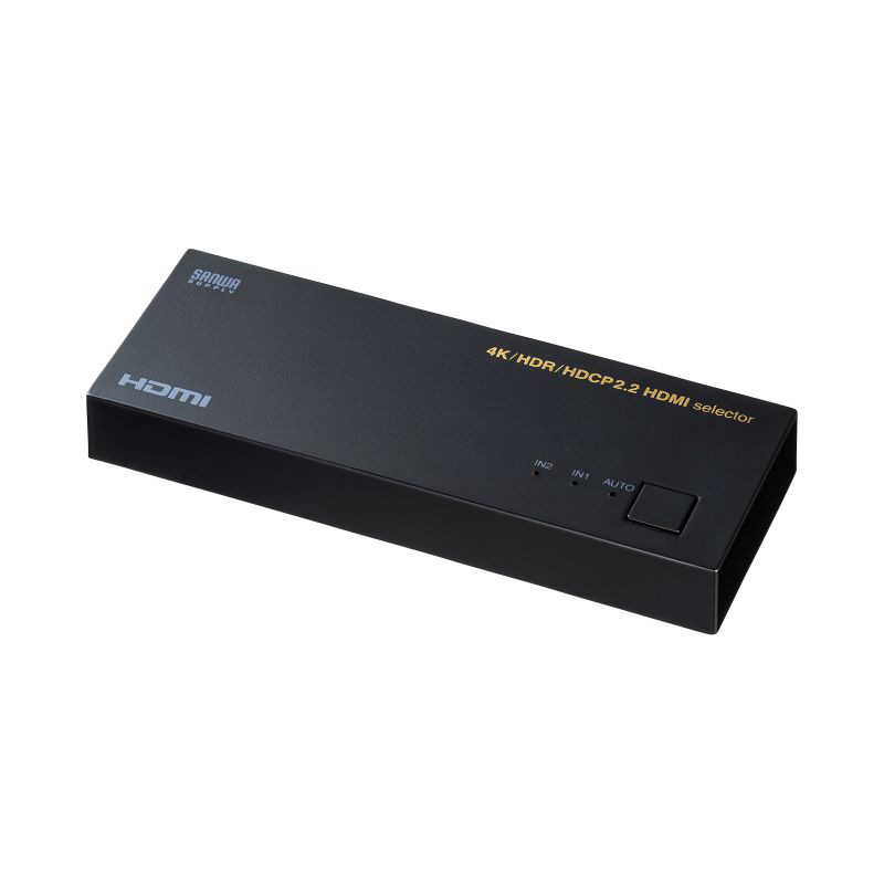 <br>サンワサプライ　4K・HDR・HDCP2.2対応HDMI切替器(2入力・1出力) ［2入力  1出力  4K対応］　SW-HDR21LN