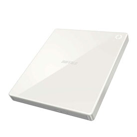 BUFFALO　スマホ用CDレコーダー「ラクレコ」DVD再生＆microSDスロット搭載モデル ホワイト　RRPW2WH