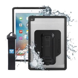 ARMORX　9.7インチiPad Pro / iPad Air 2用 IP68 Waterproof Case with Hand Strap ブラック　MXSA6S