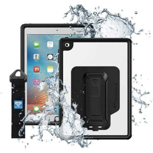 FOX�@iPad(��6����)�p IP68 Waterproof Case with Hand Strap �u���b�N�@MXSA7SBK