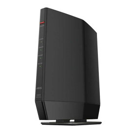 BUFFALO　Wi-Fiルーター 4803+573Mbps AirStation(ネット脅威ブロッカー2対応・プレミアムモデル) [Wi-Fi 6(ax) /IPv6対応] ブラック　WSR-5400AX6P-BK