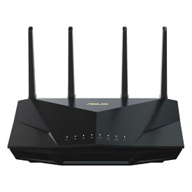 ASUS エイスース　RTシリーズ (AX5400 デュアルバンド 5GHz 4804 Mbps、2.4GHz 574Mbps、最大5400 Mbps) ［Wi-Fi 6(ax) /IPv6対応］　RT-AX5400