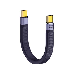 YOUZIPPER�@USB-C �� USB-C�P�[�u�� �m�f�� /�[�d /�]�� /0.1m /USB Power Delivery /240W /40Gbps /8K60P /USB4�n �mType-C�I�X�E�I�X�n�@USB4-240W-01