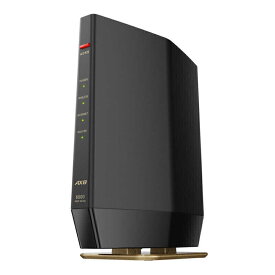 BUFFALO　Wi-Fiルーター 4803＋1146Mbps AirStation(ネット脅威ブロッカー2対応・プレミアムモデル) ［Wi-Fi 6(ax) /IPv6対応］ マットブラック　WSR-6000AX8P-MB