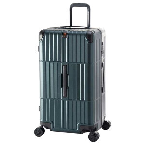 ディパーチャー スーツケースハード キャリー ジッパータイプ 宿泊目安:1週間以上 105 L TSAロック搭載 ストーンディープグリーン HD-510-2963