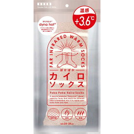 イデアル　ぽかぽかカイロソックス パウダーピンク×オフホワイト