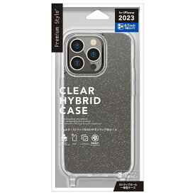 PGA　iPhone 15 Pro(6.1インチ) クリアハイブリッドケース Premium Style ラメ　PG-23BPT08LM