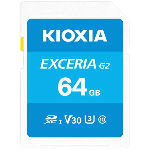KIOXIA LINVA@SDXCJ[h EXCERIA f[^T[rXt (Class10/64GB)@KSDU-B064GBK