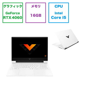 HP　ゲーミングノートパソコン Victus G1モデル(RTX4060) [16.1型 / メモリ：16GB /SSD：512GB] セラミックホワイト　807B7PA-AAAB