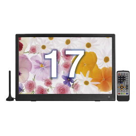 TEES　17V型ポータブルテレビ ブラック　PTV-170-BK