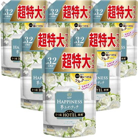 P＆G　(ケース販売)レノアハピネス夢ふわタッチ上品で心地よいホワイトティーの香りつめかえ用超特大サイズ 1220mL×6個