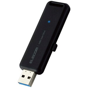 �G���R���@ELECOM�@�O�t��SSD USB-A�ڑ� PS5/PS4�A�^��Ή� �u���b�N [500GB /�|�[�^�u���^]�@ESD-EMB0500GBK