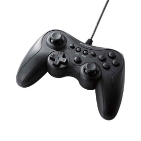 エレコム　ELECOM　ゲームパッド 有線 Xinput Xbox系ボタン配置 13ボタン 連射 軽量 (Windows/Steam 各種ゲーム 対応) ブラック　JC-GP20XBK
