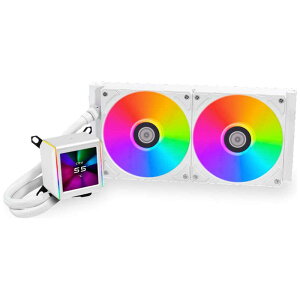 LIANLI@Galahad II LCD 280 White@LL-GA2-LCD-280-WT