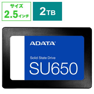 ADATA@SSD SATAڑ Ultimate SU650 [2TB /2.5C`]oNi@ASU650SS-2TT-R