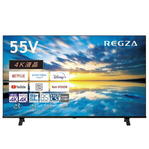 TVS REGZA@ter REGZA OU E350MV[Y [ 55V^ / Apple AirPlayΉ / 4K`[i[ / YouTube Ή ] @55E350MiWݒuj