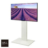 ナカムラ　32〜60インチ対応 テレビスタンド WALL V2 (キャスター付き) サテンホワイト　WLTVN6111