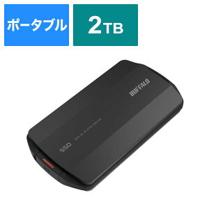 BUFFALO@|[^uSSD hoEhH USB3.2(Gen2)Ή 2TB ubN@SSD-PHP2.0U3-BA