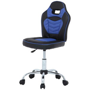 不二貿易 レーシングチェア キッズ用 ブルー 60701