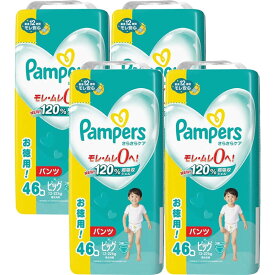 P＆G　(ケース販売)Pampers(パンパース)さらさらケア パンツ ウルトラジャンボ ビッグ(12-22kg)46枚×4個