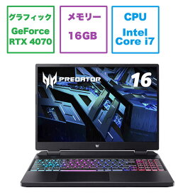 ACER エイサー　ノートパソコン オブシディアンブラック　PHN16-71-N76Y47