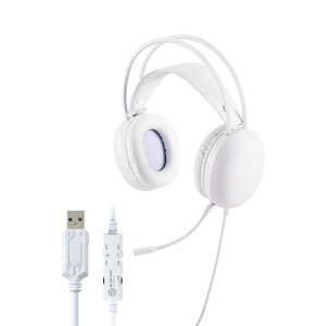 �G���R���@ELECOM�@LED�n�E�W���O�Q�[�~���O�w�b�h�Z�b�g(USB���f��)�@HS-G09SUWH