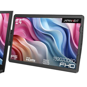 JAPANNEXT@14C` 1920x1080𑜓x m[gPC^oCj^[ USB Type-C miniHDMI m11.6^ /tHD(1920×1080) /Chn@JN-MDO-IPS140FHD