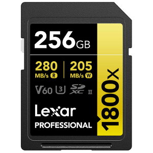 LEXAR@Lexar SDXCJ[h 256GB 1800x UHS-II GOLD U3 V60 mClass10 /256GBn@LSD1800256G-B1NNJ