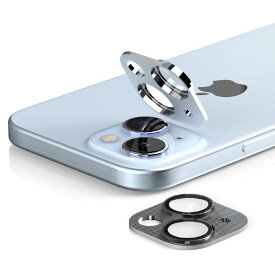 ROA　iPhone 15(6.1インチ) レンズフィルムカメラ専用強化ガラスフィルム C-SUB CORE araree メタルシルバー　AR25424i15