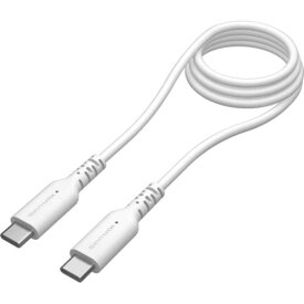 多摩電子工業　PD240W USB-CtoCソフトケーブル 1.0m ホワイト 過熱防止 ［USB Power Delivery対応］　TH302CC10W