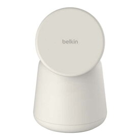 BELKIN　BoostCharge Pro MagSafe認証 2-in-1ワイヤレス充電器 ［Quick Charge対応 /ワイヤレスのみ /15W］ サンド　WIZ020btH37
