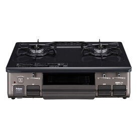 パロマ　ガステーブル コンロ グレー [約60cm/プロパンガス/右強火]　ICS89BMRLP