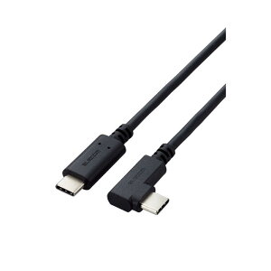 �G���R���@ELECOM�@USB2.0�P�[�u��/C-C�^�C�v/�F�ؕi/USB Power Delivery�Ή�/L���R�l�N�^/���炩/1.0m/�u���b�N�@U2C-CCLY10NBK
