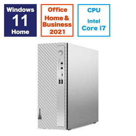 レノボジャパン　Lenovo　IdeaCentre 3i Gen8 / Office H＆B2021/Windows11 ［intel Core i7 /メモリ16GB /SSD1TB］ グレー　90VT005CJP