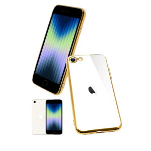shizukawill�@iPhone SE(��3/2����) 8/7 �T�C�h���b�L���H TPU �N���A�P�[�X�@APIPSE2CLGD
