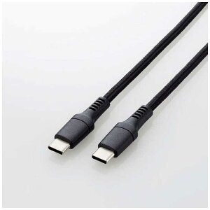 GR@ELECOM@^CvC P[u USB Type C to Type C 2m fɋ ϋv ubN@MPA-CC5PS20BK
