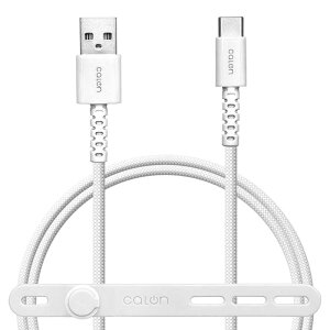 ���X�^�o�i�i�@calon USB-A to Type-C ���x�i�C�����P�[�u�� 1.0m �z���C�g�@R10CAAC3A04WH